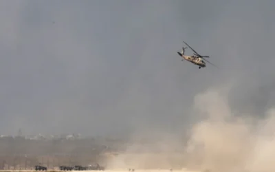 Israeli military helicopter comes under surface-to-air missile attack in Rafah