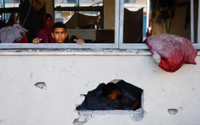 ‘Collateral damage’ – Palestinian school hit as Israeli air strikes pound Khan Younis