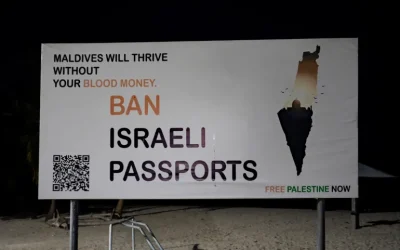 Pro-Palestine support on show in the Maldives