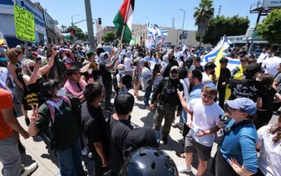 Israeli land sales event in Los Angeles draws protests
