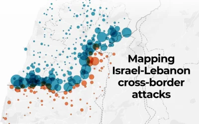 Mapping 7,400 cross-border attacks between Israel and Lebanon