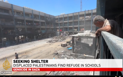 Displaced Palestinians struggling to find shelter in the ruins of Gaza