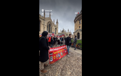 Oxford Uni: Students show Gaza solidarity at world’s top university