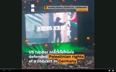 US rapper Macklemore defends Palestinian rights at German concert
