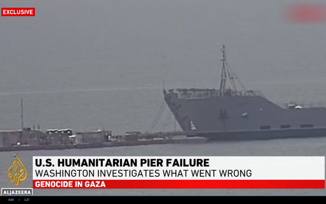 Washington investigates the reasons behind the failure of the US humanitarian pier