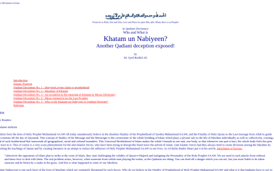 Qadiani Deception No. 4 – Mirza Claimed to be the Last Prophet