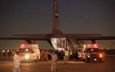 Iraq receives dozens of wounded Palestinians from Gaza to provide hospital treatment