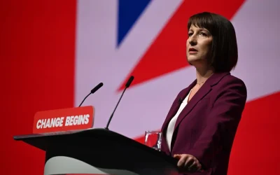 Speech by UK Treasury chief interrupted by protesters over Gaza, climate change