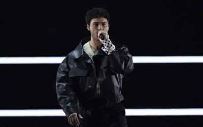 Eurovision act rebuked by organisers for displaying pro-Palestine symbol in protest of Israel