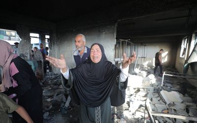 ‘I don’t care who’s president there. I just want my kids to survive in Gaza’