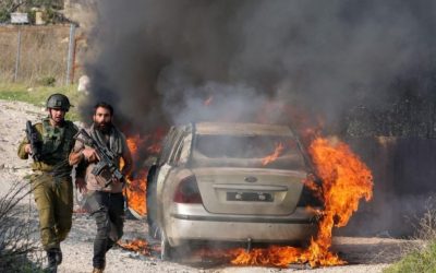 Settlers torch tent, assault Palestinians in W. Bank and J’lem